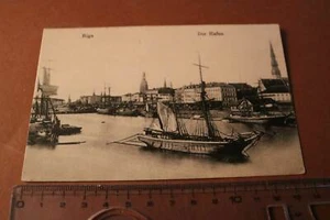 tolle alte Karte - Riga - Der Hafen - Feldpost 1916 - Picture 1 of 2
