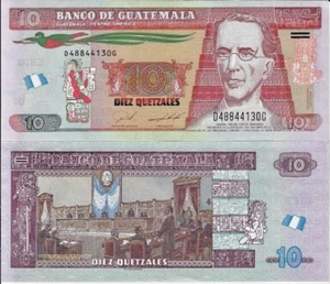 BILLETES GUATEMALA 10 QUETZAL 2022 UNC - Imagen 1 de 1
