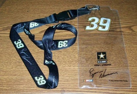 RYAN NEWMAN #39 U.S. ARMY LANYARD KEYCHAIN & CREDENTIAL HOLDER BRAND NEW!!! Cover