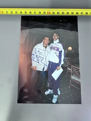 FOTO PICTURE PHOTO FIORENTINA BATISTUTA AUTOGRAFATA SIGNED NO MAGLIA MATCH WORN - Immagine 1 di 2