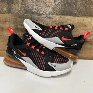 Nike Air Max 270 GS Black Grey White Crimson Kids 6y / Women’s 7.5 - BV1246 015 - Picture 1 of 7