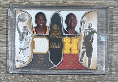 2007-08 SP Rookie Threads #DRT-DH Kevin Durant / Al Horford Rookie Threads Dual - Image 1 of 2