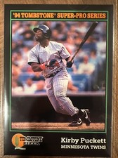 1994 Score Tombstone Pizza Super-Pro Series #25 Kirby Puckett, Minnesota Twins