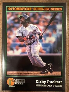 1994 Score Tombstone Pizza Super-Pro Series #25 Kirby Puckett, Minnesota Twins