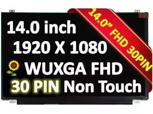 NEW 14.0" FHD IPS GLOSSY DISPLAY SCREEN PANEL FOR COMPAQ HP SPS 934967-001 - Picture 1 of 5