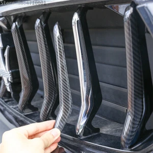 ABS Carbon Front Middle Mesh Strip Decorate Cover For Maserati Levante 2016-2019 - Picture 1 of 6
