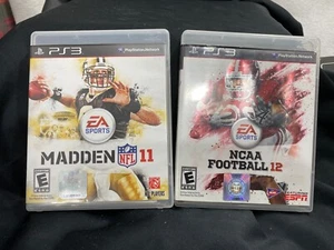PS3 NCAA FOOTBAL 11, 12 LOT OF 2 - Picture 1 of 3