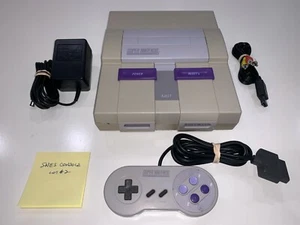 Super Nintendo SNES Console (SNS-001) Complete System Cleaned & Tested Nice! #2 - Picture 1 of 12