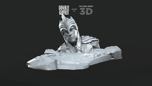 Hill with Giant Elf Statue Scenery/Terrain Davale Games 3D Printed With HQ Resin - Picture 1 of 2
