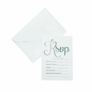 Wedding RSVP Cards, Wedding Invitations and Stationery, 24 Pieces - Picture 1 of 1