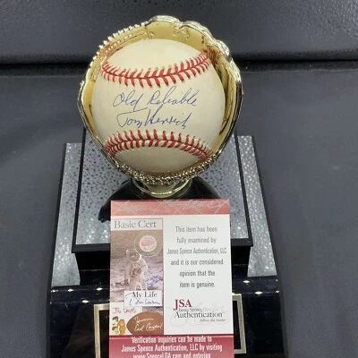 TOMMY HENRICH  "OLD RELIABLE" SIGNED AL BASEBALL JSA /Coa  - Image 1 of 4