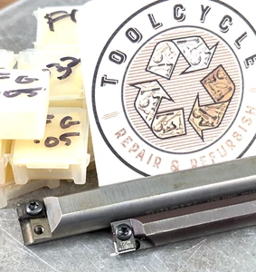 2 portaherramientas indexables de mini ranura y giro THINBIT 15 insertos maquinista de EE. UU.{730 - Imagen 1 de 11