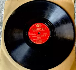 vintage vinyl l10” 78 rpm, Gene Krupa, #37968, Columbia EC - Picture 1 of 2