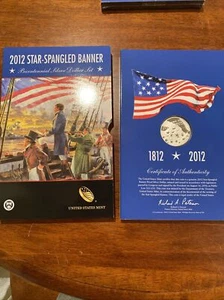 2012 P Star Spangled Banner Bicentennial Proof Silver Dollar Set, OGP Sealed  - Picture 1 of 4