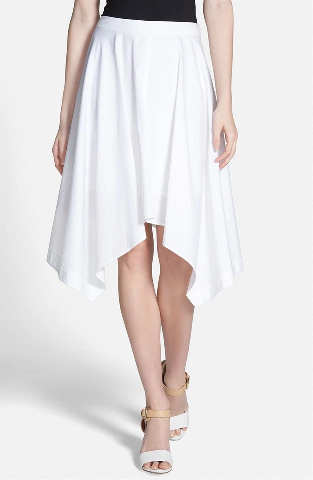 Falda asimétrica Rebecca Minkoff para mujer 'Jackie' línea A tiza 124303 talla 12 Foto 1 de 2