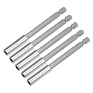 5pcs Magnetic Bit Extensions 100mm 1/4-Inch Hex Shank Quick Release Screwdriver - Picture 1 of 3