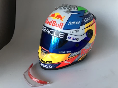 Sergio Perez 1/2 scale Helmet Season 2022 Red Bull Racing 1:2 Helm Formula 1 Cover