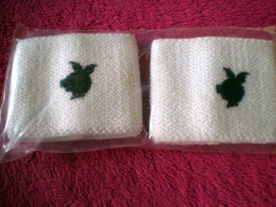 OHNE Fascia per saldatura / braccialetto / braccialetto motivo - PLAYBOY-TESTA DI MAIALE - 2 pezzi bianco