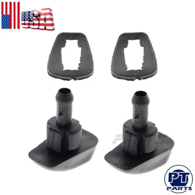 Set of 2 NEW Plastic Car Auto Window Windshield Washer Spray Sprayer Nozzle - Image 1 of 4