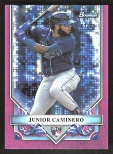 2024 Bowman Sterling Junior Caminero Pink Refractor 67/75 RC - Picture 1 of 2