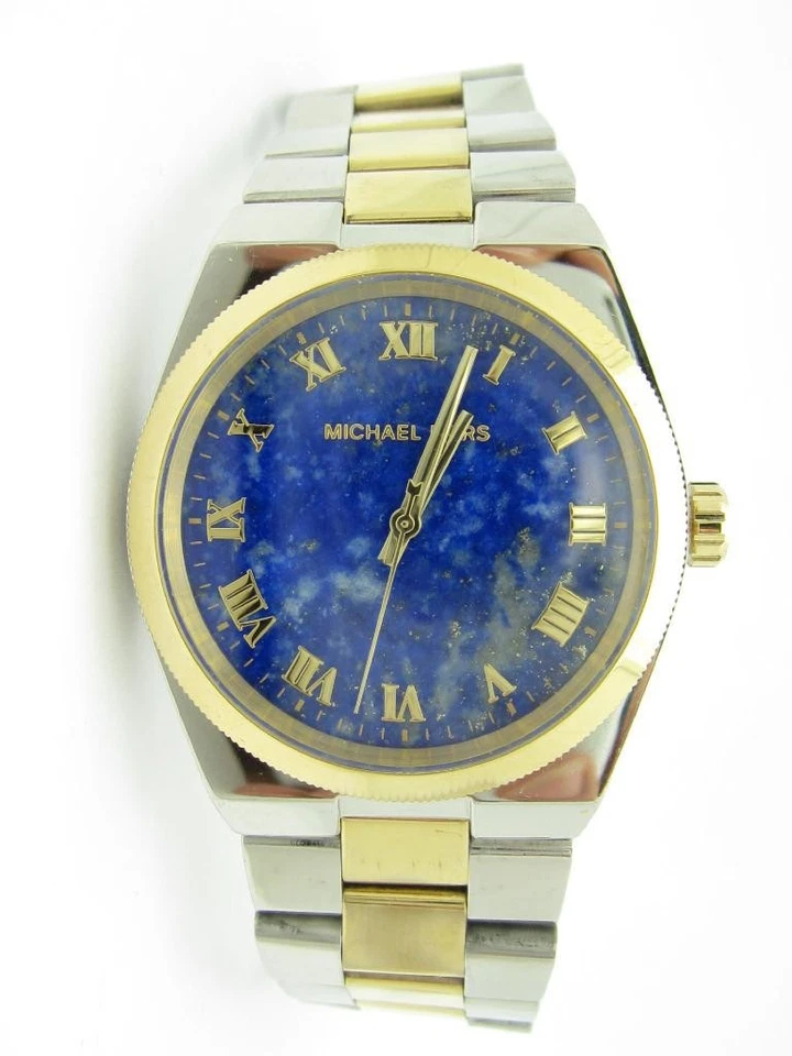  Reloj Michael Kors MK-5893 Channing esfera azul lapislázuli dos tonos Foto 1 de 1