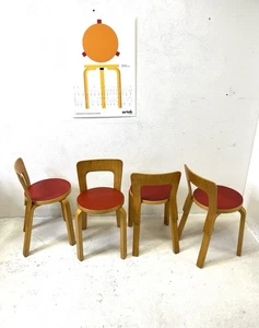 Original Vintage Alvar Aalto 65 Chair Stuhl ARTEK 1970s Midcentury - Picture 1 of 10