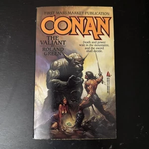 Conan The Valiant 1st Mass Market Printing 1989 TOR Books Gree Great Shape - Foto 1 di 5