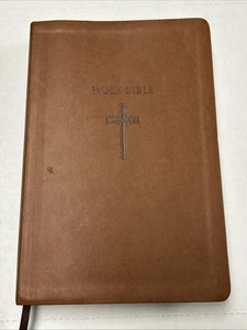 NKJV Super Riesen Druck Bibel von Thomas Nelson roter Buchstabe braun lederweich - Bild 1 von 20