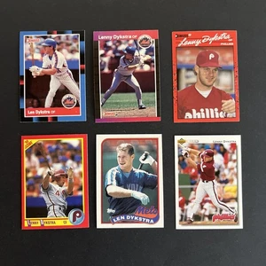 Lenny Dykstra New York Mets/Phillies  Lot of 6 Cards-All Different NM-MT (A52) - Picture 1 of 2