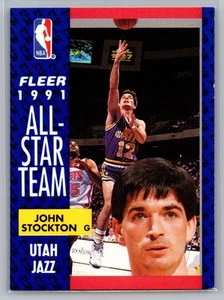 1991-92 Fleer John Stockton #217 Utah Jazz - Picture 1 of 2