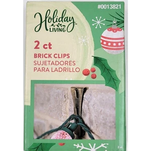Holiday Living 2 Pack Christmas Lights Brick Clips 13821 Holds 25 LBS. - Picture 1 of 5