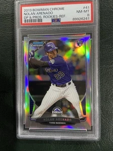 Bowman Chrome Draft Picks & Prospects 2013 refractor Nolan Arenado RC #41 PSA 8 - Imagen 1 de 2