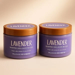 Tree Hut Whipped Shea Body Butter Lavender 8.4 oz - 2 Pack Lot - New - Picture 1 of 1