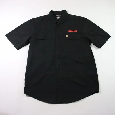 Carhartt Force Relaxed Fit Shirt Mens M Black Short Sleeve Button Up Benelli - Image 1 of 4
