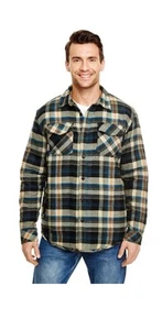 Burnside Adult Quilted Flannel Jacket Sz XL - Picture 1 of 4
