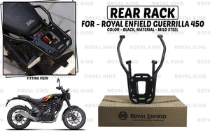 Portaequipajes trasero negro para Royal Enfield Guerrilla "450" - Imagen 1 de 8