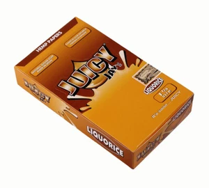 1 Box (24 Heftchen) Juicy Jay´s 1 1/4 Hemp Papers "Liquorice", Lakritz Papers - Picture 1 of 4