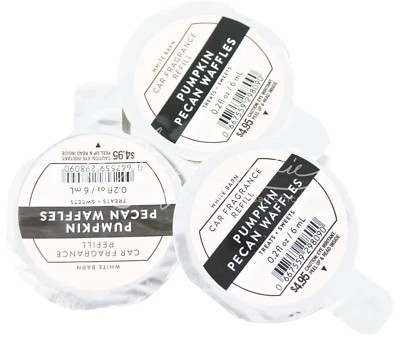 Bath & Body Works Calabaza Necana Gofres Coche Fragancia Perfume Repuesto Portátil 3 piezas Foto 1 de 2