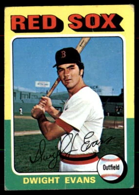 1975 Topps Mini #255 Dwight Evans (wrinkle/crease) - Image 1 of 2