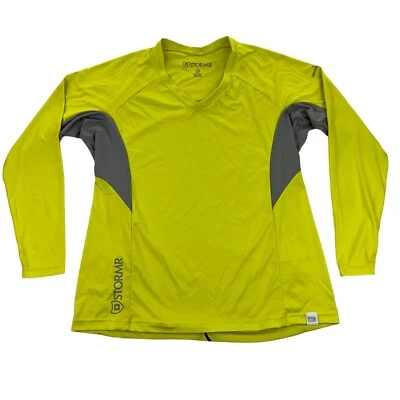 Camisa de mujer STORMR 50+ protección UV manga larga rendimiento verde lima • talla 12 Foto 1 de 4