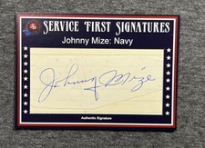 2021 Historic Autographs 1945 Service First Cut Signatures Johnny Mize /12
