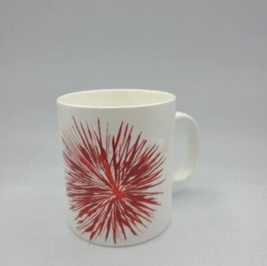 Starbucks Red Starburst Fireworks 12oz Kaffeebecher weiß 2014 Keramik - Bild 1 von 5