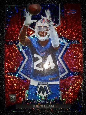 2022 Panini Mosaic Kaiir Elam RC Buffalo Bills Red Sparkle Prizm SP #373 NM-MT - Image 1 of 2