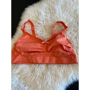 Anita Seamless Stretch Nursing Maternity Bra Size Small Orange Dot 5097 - Picture 1 of 4
