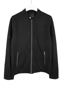 Banana Republic Jacke Herren XL Wildleder Look Reißverschluss Biker Ungefüttert - Bild 1 von 12