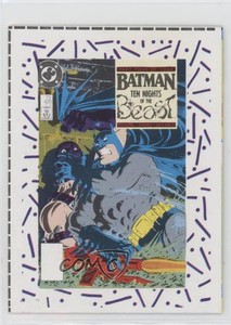 1989 DC Comics Backing Board Cards Batman Ten Nights of the Beast #54 06ff