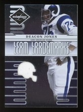 2008 Leaf Limited Team Trademarks Football #T-24 Deacon Jones Jersey Patch /50