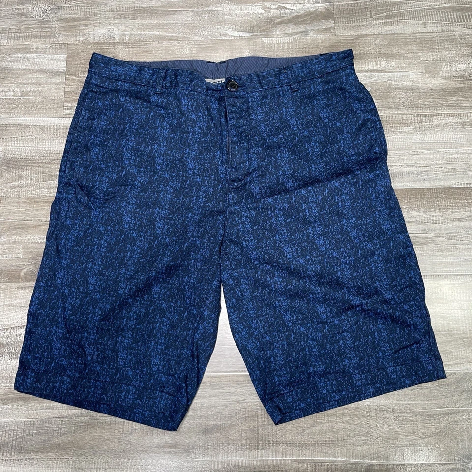Pantalones Cortos Hombre Calvin Klein Talla 33 Azul Negro Patrón  Foto 1 de 4