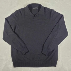 Metropolitan View 100% Cashmere Sweater Pullover Men's XL Black Casual Preppy - Picture 1 of 7