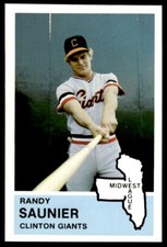 1982 Fritsch Clinton Giants Randy Saunter Clinton Giants #12